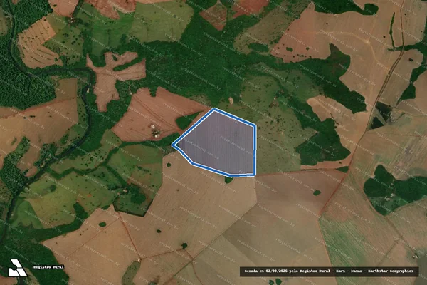 Imagem de satélite de Fazenda Barreiro - Gleba 03 em Jataí - GO