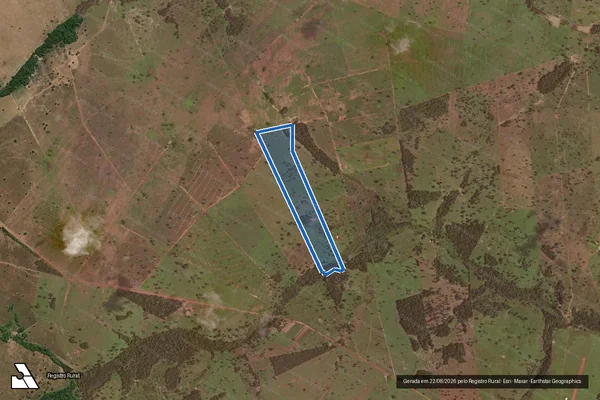 Imagem de satélite de FAZENDA SALOBRO - 001 em Araguaçu - TO
