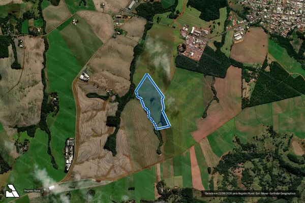 Imagem de satélite de Parte do Imóvel Rural Bom Retiro denominado Fazenda Boa Sorte - Matrícula 2711 em Mangueirinha - PR