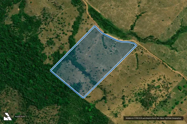 Imagem de satélite de LOTE 18D GLEBA 87 - PARTE 01 GLEBA RIO ALTO P.F.JARÚ OURO PRETO em Jaru - RO