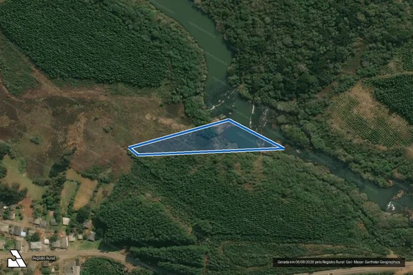Imagem de satélite de Fazenda Fábrica - Fazenda Fábrica em Campos Novos - SC