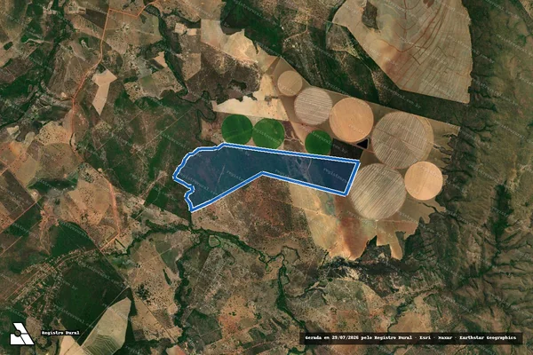 Imagem de satélite de FAZENDA RETIRO E CIPÓ / Matrícula 15.288, 23.963, 36.731 em Formosa - GO