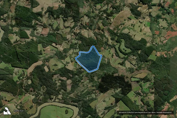 Imagem de satélite de FAZENDA NOVA - Gleba C em São José do Cerrito - SC
