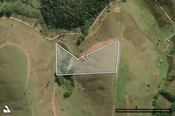 Imagem de satélite de FAZENDA VINICIANA - GLEBA 45 em Paraíba do Sul - RJ
