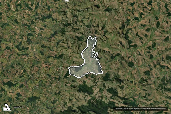 Imagem de satélite de FAZENDA PROVIDENCIA, BOA ESPERANÇA E CLAUDINA - 01 em Muriaé - MG