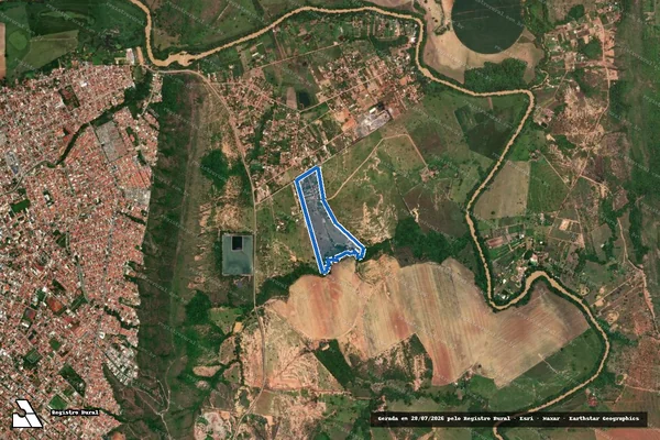 Imagem de satélite de FAZENDA_CACHOEIRA - Parte 1 em Unaí - MG