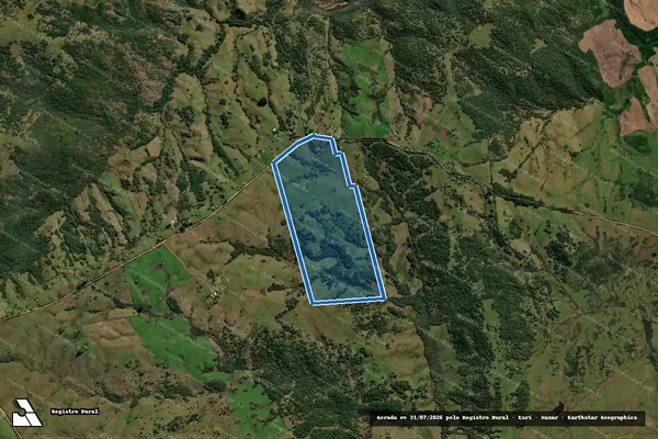 Imagem de satélite de Volta Grande II em Lavras do Sul - RS