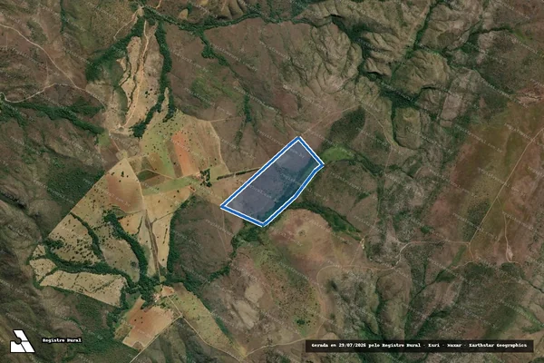 Imagem de satélite de Fazenda Córrego do Ouro Lugar Catitus - Parcela 1 em Patrocínio - MG