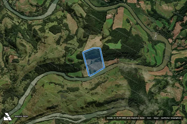 Imagem de satélite de Lote n° 269 do Núcleo Chopim Parte Norte - Parcela 1 em Pato Branco - PR
