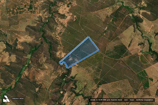 Imagem de satélite de Fazenda Barroca D  Água - Parcela 1 em Mirabela - MG