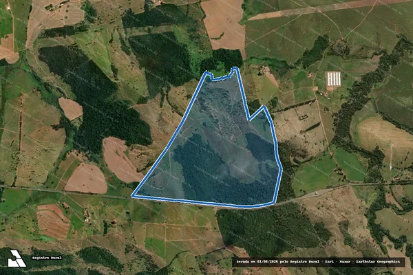 Imagem de satélite de Fazenda Santa Maria - Gleba B em Passos - MG