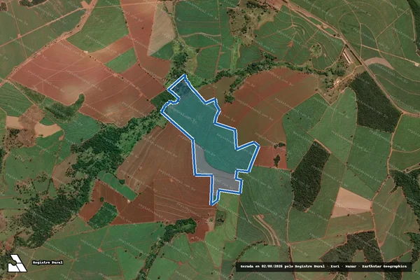 Imagem de satélite de Sitio Eldorado  - Parcela 1 em Ituverava - SP