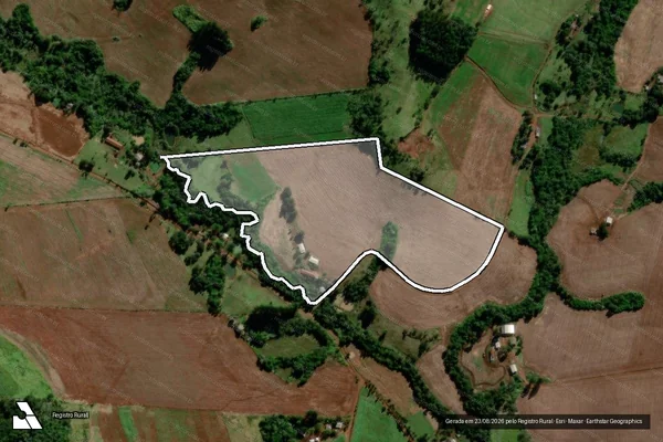Imagem de satélite de Lote 389 ? Projeto de Assentamento Marcos Freire - Matrícula L389 P1 em Rio Bonito do Iguaçu - PR