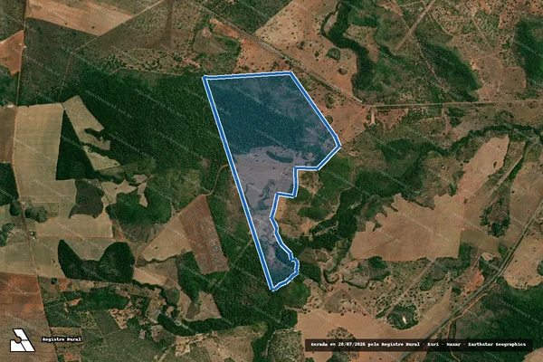 Imagem de satélite de FAZENDA ALVORADA - LOTE 01 LOTEAMENTO FAZENDA LAPEIRA em Darcinópolis - TO
