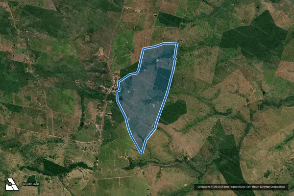 Imagem de satélite de FAZENDA PEDRINHA - Parte 1 em São João do Araguaia - PA