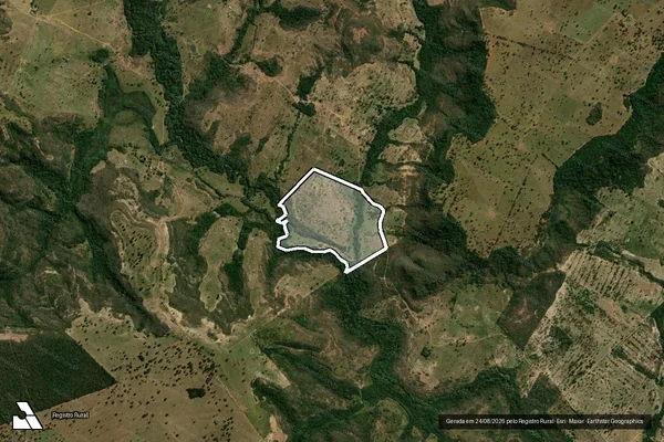 Imagem de satélite de Estância Paraíso - Parte 1 em Corguinho - MS