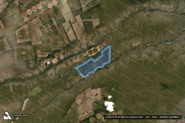 Imagem de satélite de FAZENDA TERCEIRA GLEBA - FAZENDA TERCEIRA GLEBA em Jaborandi - BA