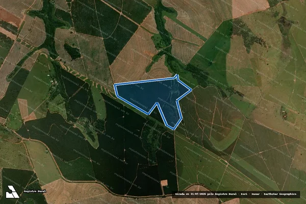 Imagem de satélite de Sítio Lago Azul - Gleba 1 em Avaí - SP