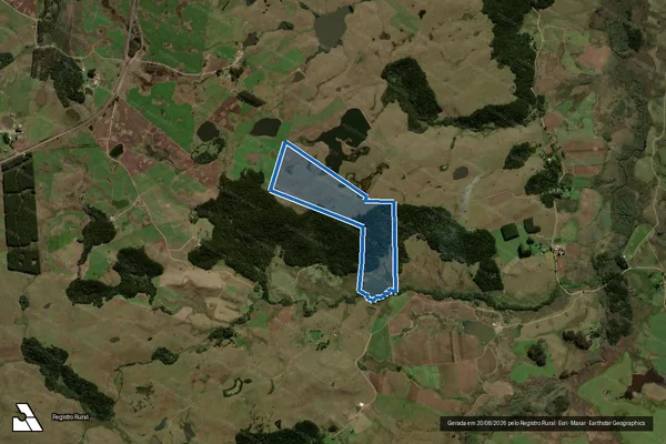 Imagem de satélite de Passo da Estiva - Parte 1 em São Francisco de Paula - RS