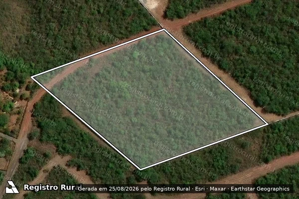 Imagem de satélite de FAZENDA TABOQUINHA, QUINHÃO 16, CHÁCARA 16 - Parte 1 em Brasília - DF