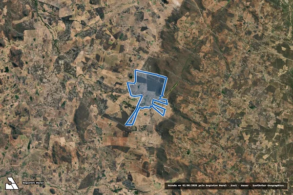 Imagem de satélite de Fazenda Cajoeiro e Brejo - Gleba 1 em Caetité - BA