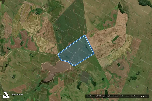Imagem de satélite de Fazenda Rio Velho - Mat 2421 - Parcela 1 em Cristal - RS