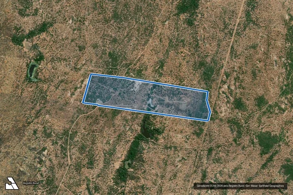 Imagem de satélite de Sítio Cará-Cará - Desmembramento em Jaguaribe - CE