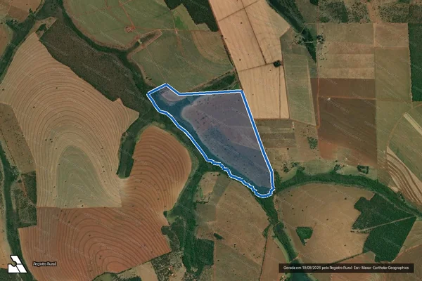 Imagem de satélite de FAZENDA  CAMINHO DAS PEDRAS II - FAZENDA CAMINHO DAS PEDRAS II em Monte Alegre de Minas - MG