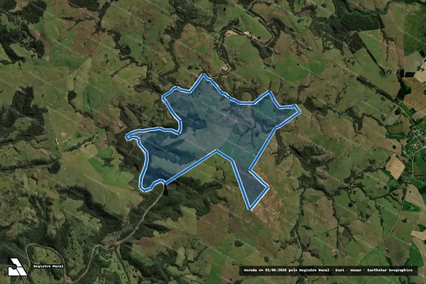 Imagem de satélite de Fazenda Patias em Santiago - RS