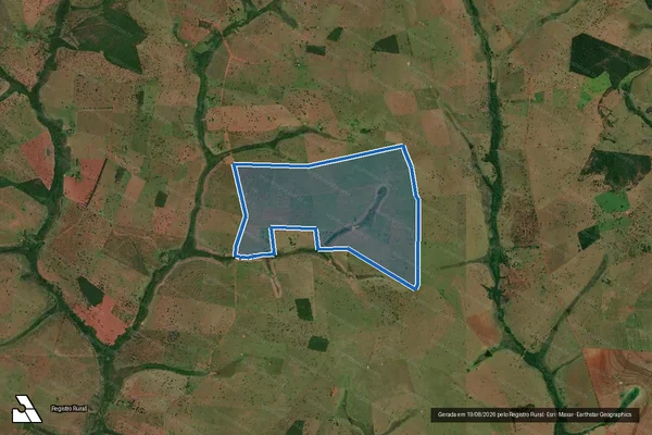 Imagem de satélite de Fazenda Bom Jesus - Parte 1 em Campina Verde - MG