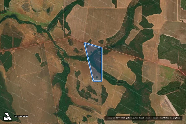 Imagem de satélite de Fazenda Raios de Sol - Parte 1 em Canarana - MT