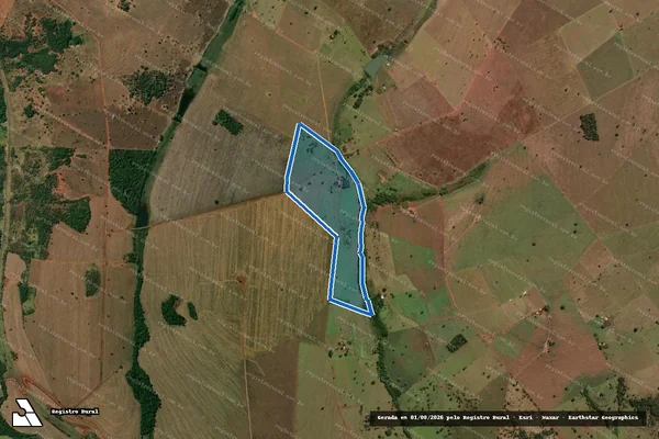 Imagem de satélite de FAZENDA CACHOEIRA DO RIO PRETO - em Quirinópolis - GO
