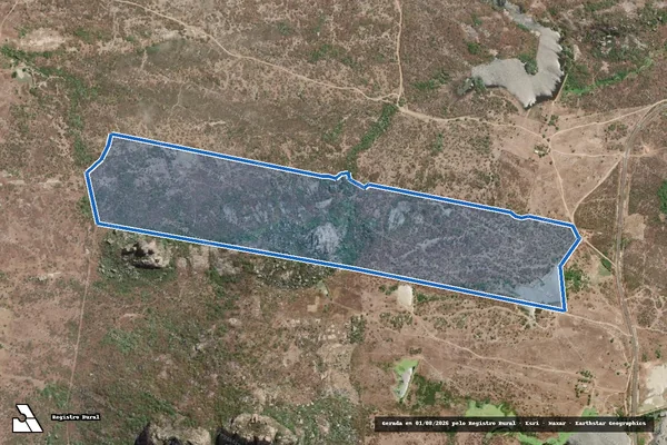 Imagem de satélite de FAZENDA SÃO JOSE ? LOTE 25460 - Parte 1 em Irauçuba - CE