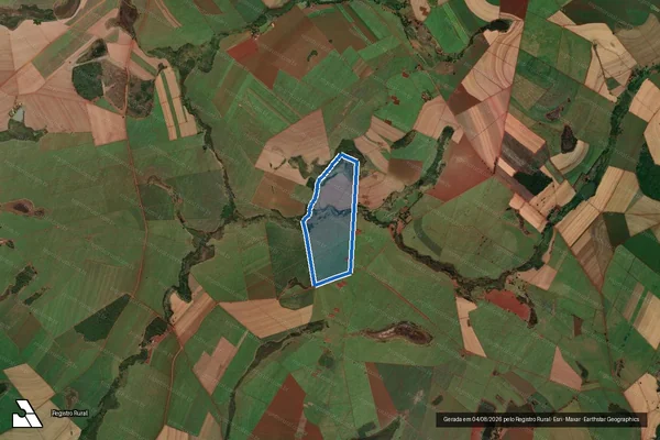 Imagem de satélite de Fazenda Santa Mariana - Fazenda Santa Mariana ? Gleba D em Morro Agudo - SP