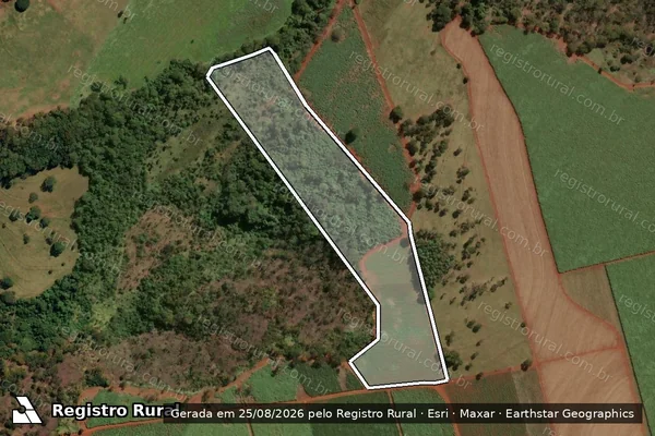 Imagem de satélite de Sitio V - Gleba I da Fazenda Aroeira em Nuporanga - SP