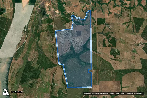 Imagem de satélite de FAZENDA BACURIZINHO em Ribamar Fiquene - MA