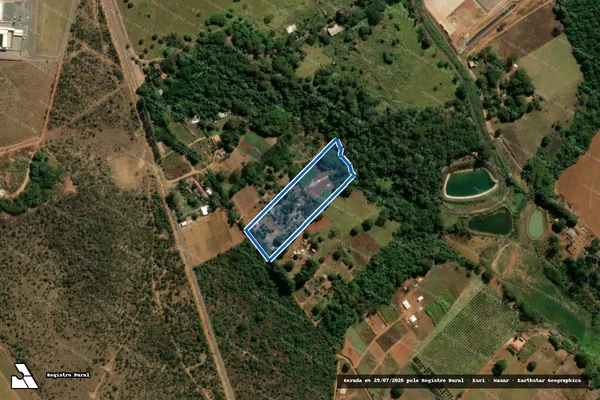 Imagem de satélite de CHÁCARA 04 ? FAZENDA RETIRO - Parte 1 em Anápolis - GO