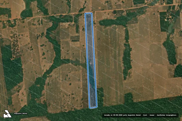 Imagem de satélite de LOTE RURAL Nº 156 - LOTE 156 B em Carlinda - MT