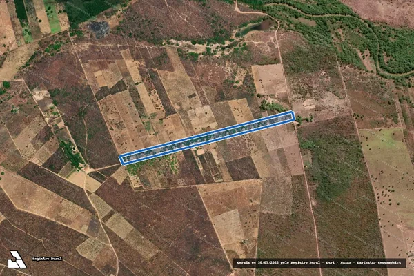 Imagem de satélite de Carretão - Parte 2 em Alvorada do Gurguéia - PI