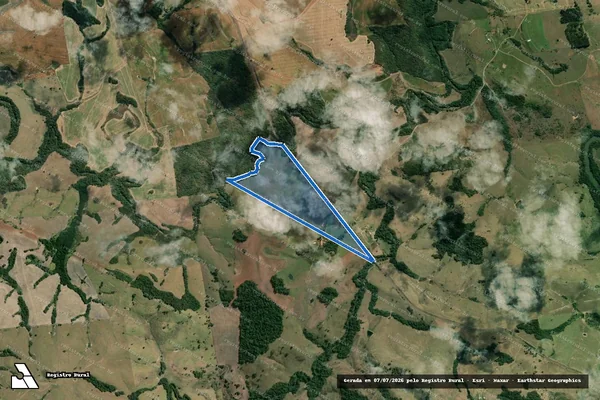 Imagem de satélite de FAZENDA CORDILHEIRA - Gleba 1 em Jundiaí do Sul - PR