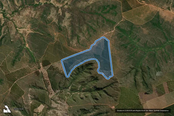 Imagem de satélite de Fazenda Grotas - Parte 1 em Indaiabira - MG