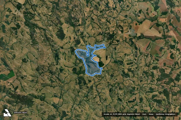 Imagem de satélite de Fazenda Santa Rita - Parcela 1 em Cumari - GO