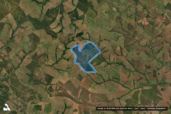Imagem de satélite de FAZENDA SANTA LUZIA - Parte 1 em Aparecida do Taboado - MS