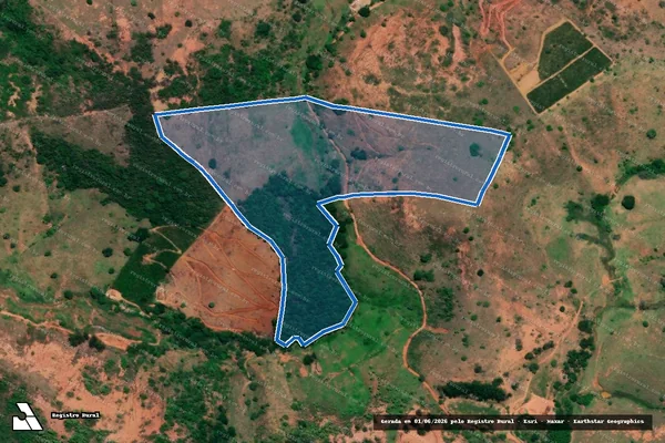 Imagem de satélite de Bananal - Sítio bananal em Chalé - MG