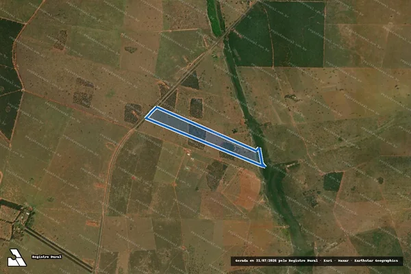 Imagem de satélite de FAZENDA SANTA OLGA - 1 - ANNA ELISA VIEIRA FERRACINI em Água Clara - MS