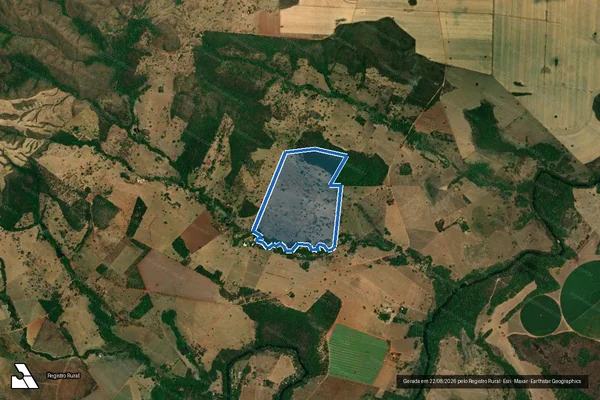 Imagem de satélite de FAZENDA RESSACO E BOA ESPERANÇA - GLEBA 1 em Itapuranga - GO