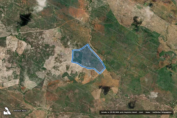 Imagem de satélite de FAZENDA MOCÓ - GLEBA 03 em Milagres - BA
