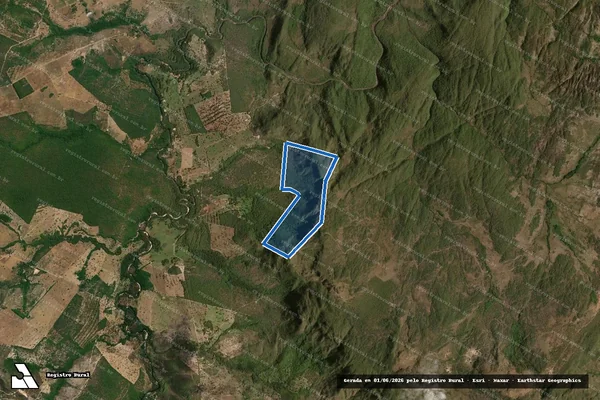 Imagem de satélite de FAZENDA SÃO PEDRO OU RECANTO - PARTE 1 em Cavalcante - GO