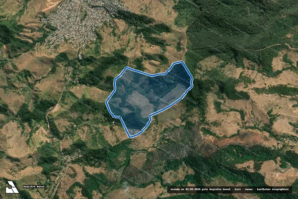 Imagem de satélite de FAZENDA CORREGO DA QUEBRADA - Parte 1 em Marliéria - MG