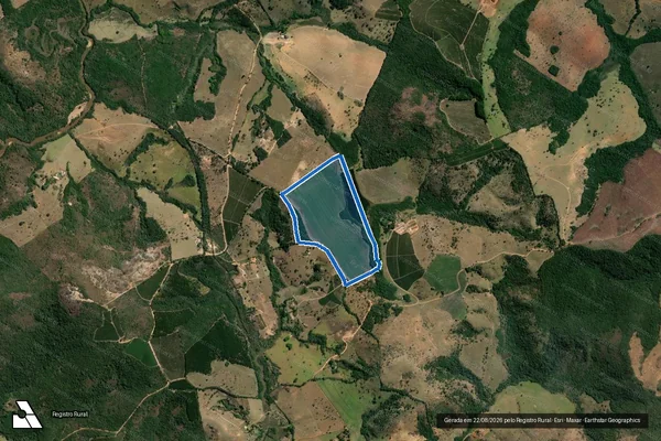 Imagem de satélite de FAZENDA VISTA ALEGRE - PARTE 2 em São Francisco de Paula - MG
